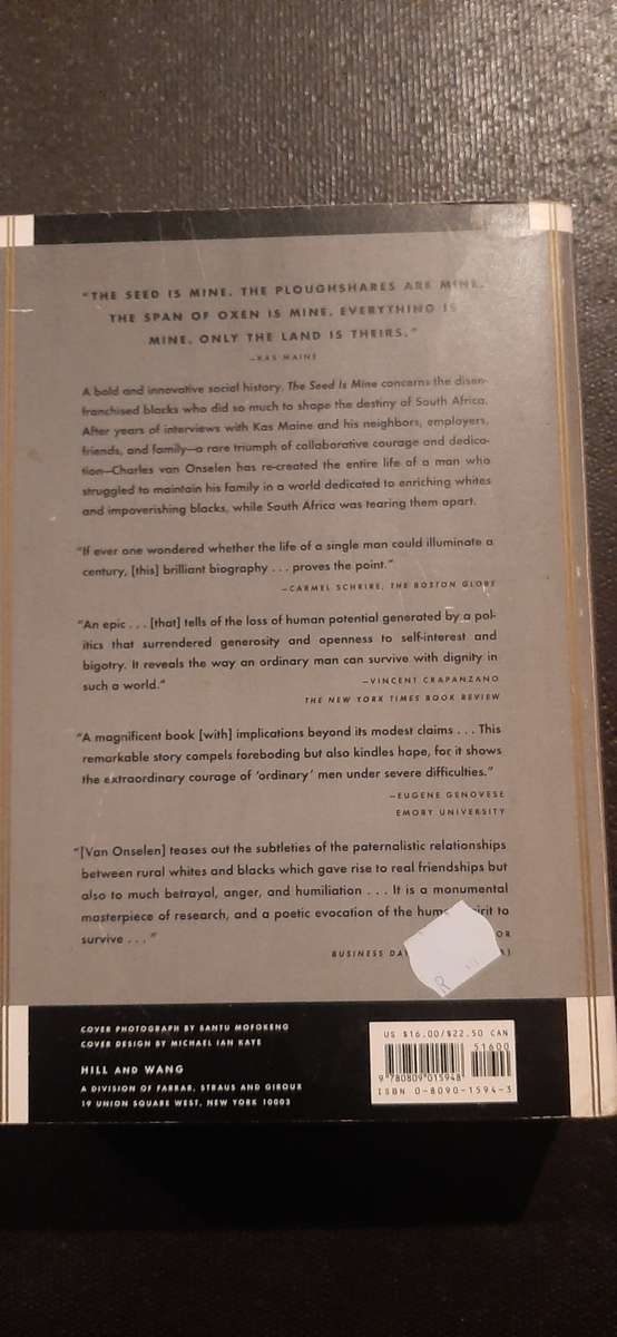 The Seed is Mine by Charles van Onselen