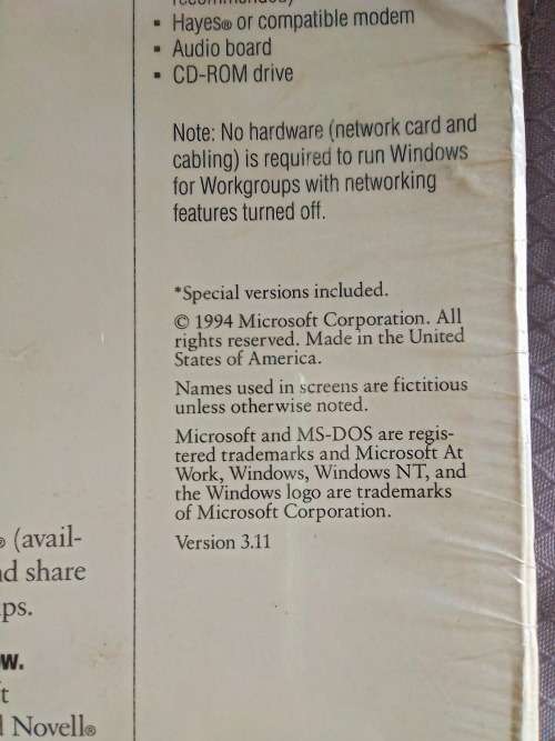 Retro Windows for Workgroups 3.11