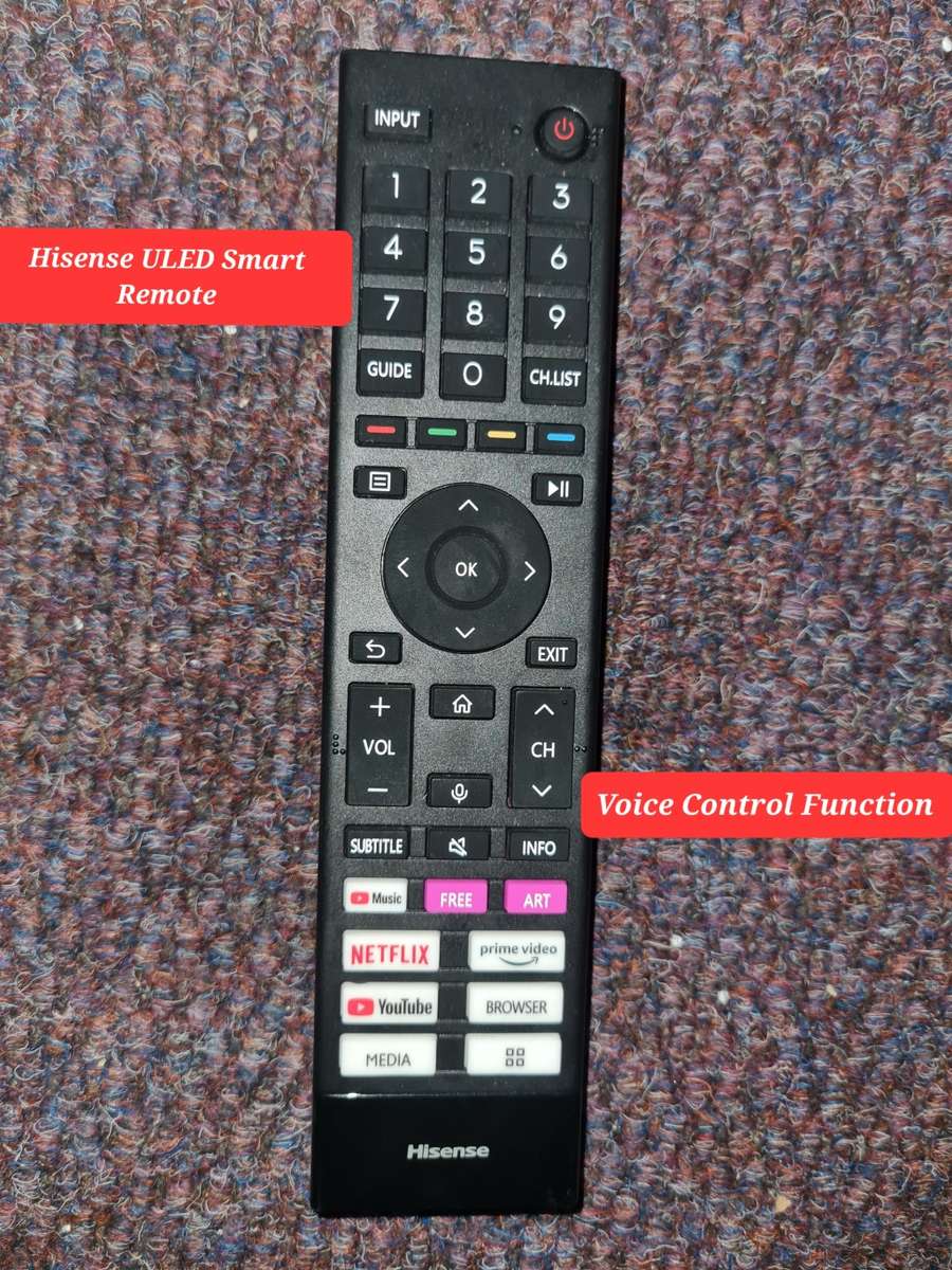 HISENSE ORIGINAL ULED SMART TV REMOTE CONTROL