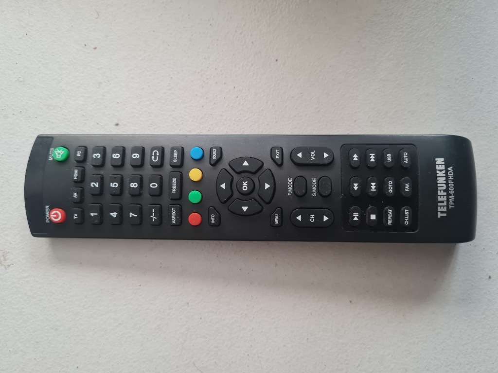 TELEFUNKEN TPM-600FHDA REMOTE CONTROL