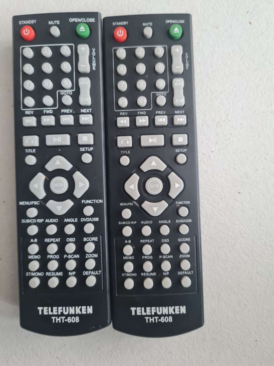 TELEFUNKEN HOME THEATER THT-608 REMOTE CONTROL