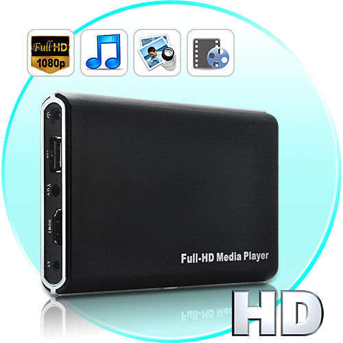 1080P Full HD Media Player (USB, SD, HDMI, AV) - E159-2gen