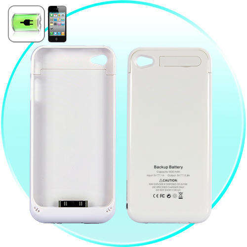 Slim iPhone Battery Case for iPhone 4 / 4S (1500mAh, White) - A129