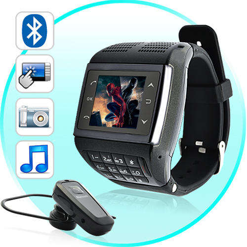 ##REDUCED TO CLEAR## Panther - Quad Band Touchscreen Mobile Phone Watch + Keypad - M117