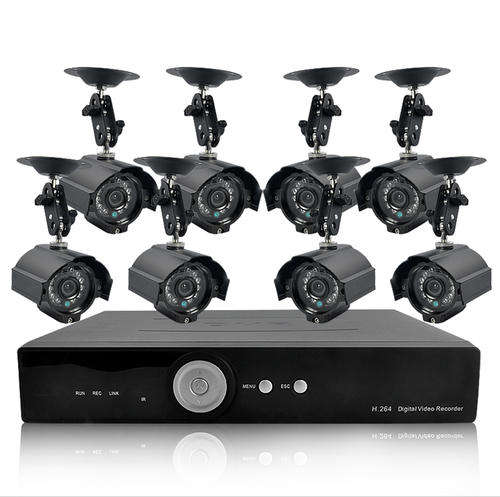 Electromann - 8 Camera Surveillance Kit - 8 Outdoor CCTV Cameras, H264 DVR, 1TB