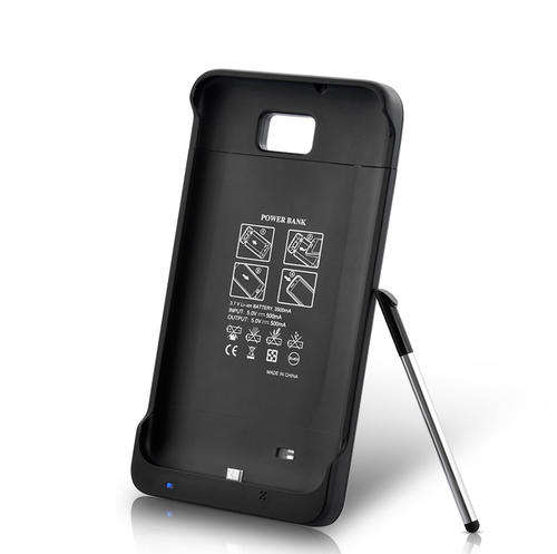 Electromann - Slim Battery Case for Samsung Galaxy Note (3500mAh, Black)