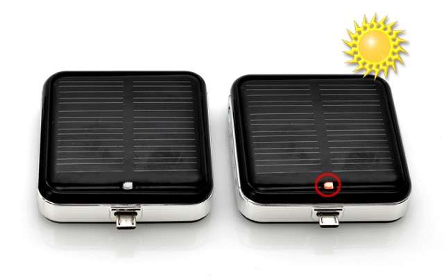 Portable Micro USB Mobile Phone Charger - Solar Charger, 2200mAh - G521