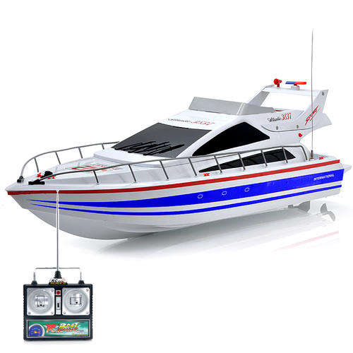 RC Racing Boat "Atlantic" - 40Km/Hour Top Speed, Professional 380 Class Dual Motor