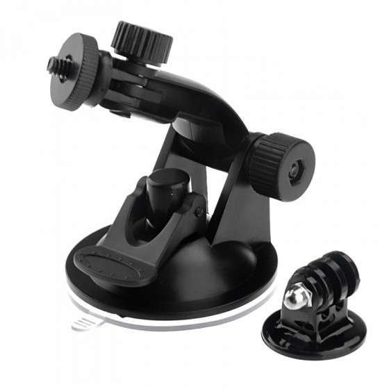 ction Cup Mount+Tripod Adapter for GoPro - GPS - Dash Camera - Video Camera