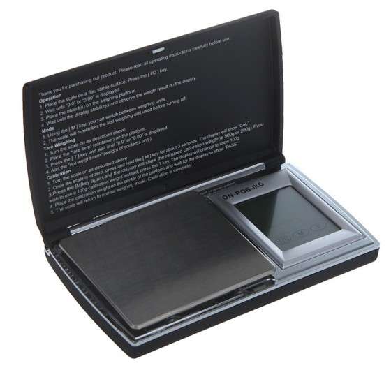 1000g/ 0.1g Electronic Digital Scale Touchscreen Pocket Jewelry Gold Diamond Carat Balance LCD Displ