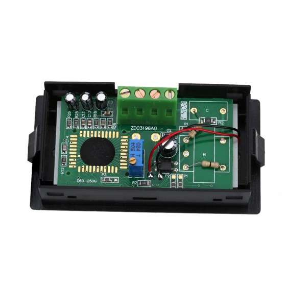 LCD DC 100A Digital Display LED Panel Ammeter/ AMP Ampere Meter with 100A/75mV Shunt Resistor