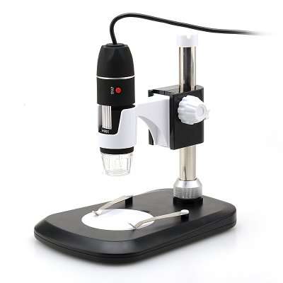 USB Digital Microscope - 2MP CMOS Sensor, 40X-800X Magnification, Photo + Video Support-ELMN-A377