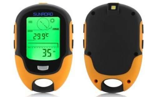 SUNROAD FR500 ALTIMETER, BAROMETER, COMPASS, THERMOMETER, HYGROMETER