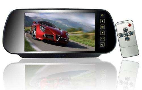 Touch Button Control 7 Inch Rearview Mirror Monitor