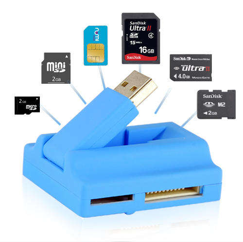 Multi-Format Memory Card Reader (SD / MS / SIM / and More!)