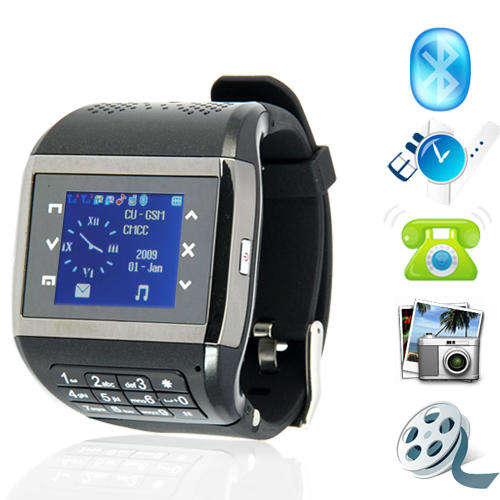 Jaguar - Quad Band Touchscreen Mobile Phone Watch + Keypad