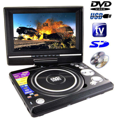 Portable DVD and Multimedia Player with 7 Inch Widescreen LCD