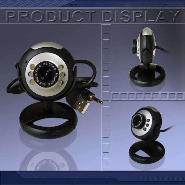 8.0 Mega 6 LED Webcam Camera with Microphone USB