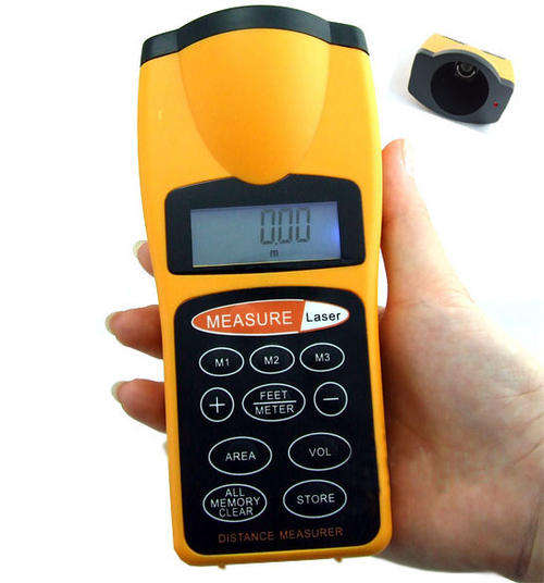 Ultrasonic Distance Measurer with Laser Pointer