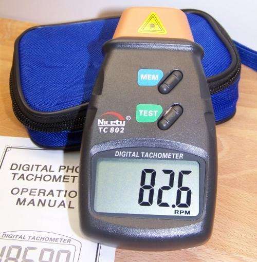 Digital Pointing Photo Tachometer Non Contact RPM