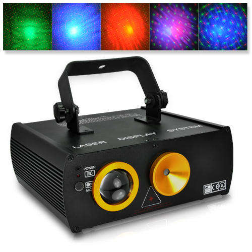 Double Laser DMX Projector (Sound Activated, Cloud Background)