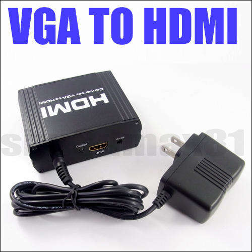 R/L Audio Video/VGA  to HDMI converter