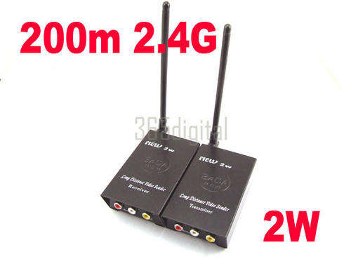 2.4G 2Watt Video Audio Sender AV Transmitter/Receiver
