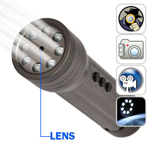 Spy Camera DVR in LED Flashlight - i68