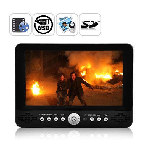 Portable HDD Media Player with 7 Inch LCD (Up To 1TB) - E103