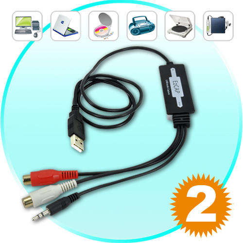 USB Audio Capture Device For PC and Mac - K68