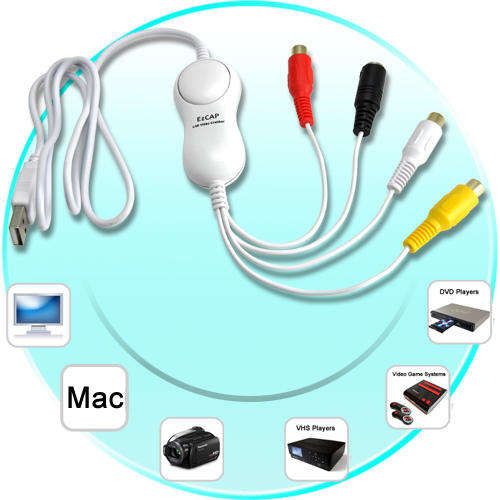USB Video Capture Device For Mac (AV to Computer) - K64
