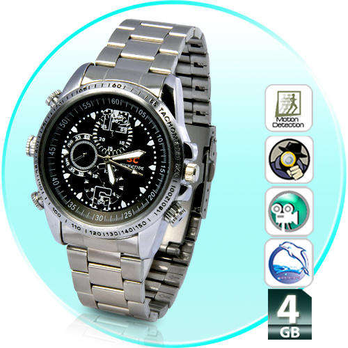 Kremlin Spy Camera Watch - Motion Detection, Waterproof, 30FPS AVI Video - I87