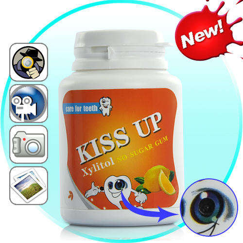 Spy Camera Chewing Gum Container (Micro SD, Motion Detection) - I117