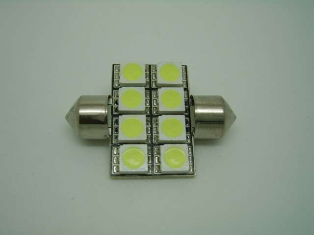 12V 31mm 8pcs 5050 SMD LED Car Auto Dome LED Bulb
