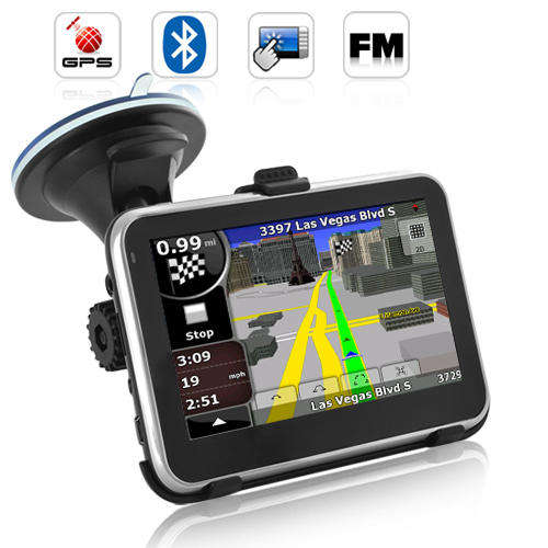 Road Nav - 4.5 Inch Touchscreen GPS Navigator with Bluetooth
