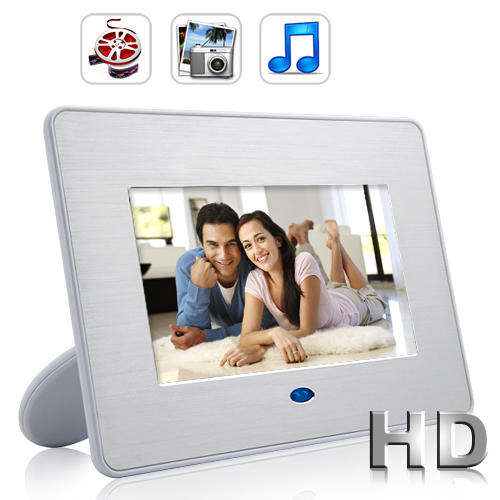 Mirage - 7 Inch Digital Media Photo Frame + Remote Control - E128