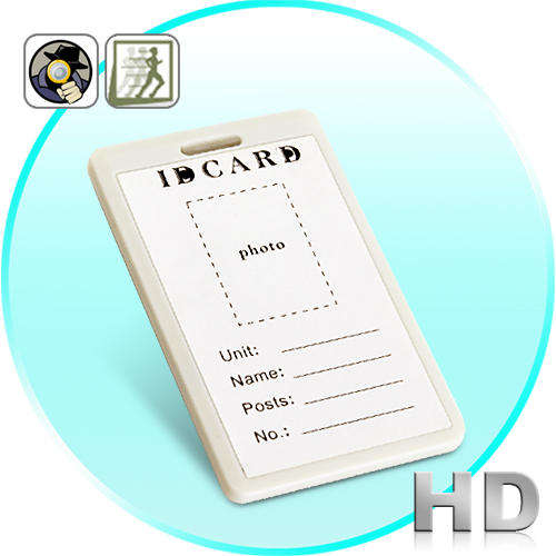 ID Card Spy Camera and Hidden DVR (HD, Motion Detection) - DC21-2gen