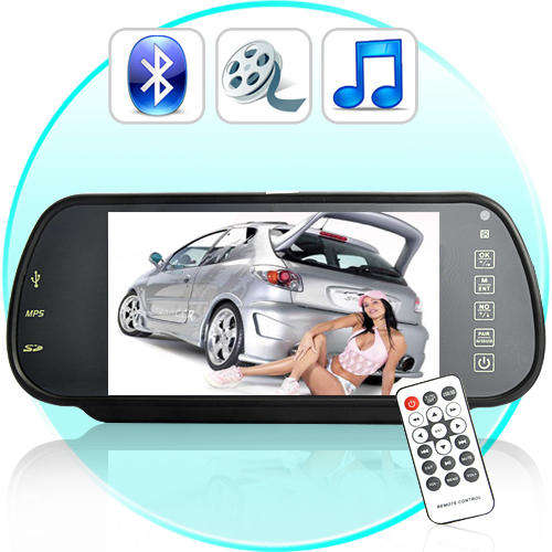 Electromann 7 Inch LCD Rearview Mirror Monitor and 705h-2Gen DEMO