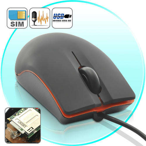 GSM Bug - Audio Spy Gadget and USB Optical Mouse - G339