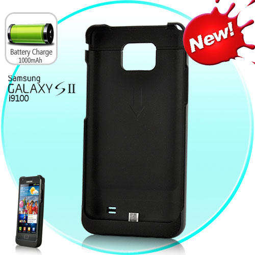 Ultra-Thin Extended Battery Power Pack Case for Samsung Galaxy S2 i9100 (LED Indicator, 1000 mAh)