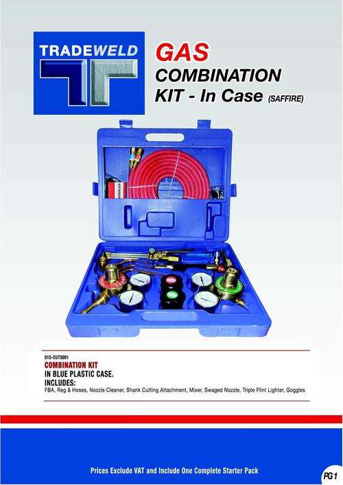 combination gas cutting set