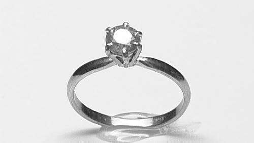 Solitaire 0.72CT diamond ring.Size P / 8