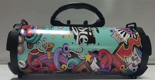 Portable BoomBox Wireless Bluetooth Speaker with FM Radio and Built In Rechargeable Battery