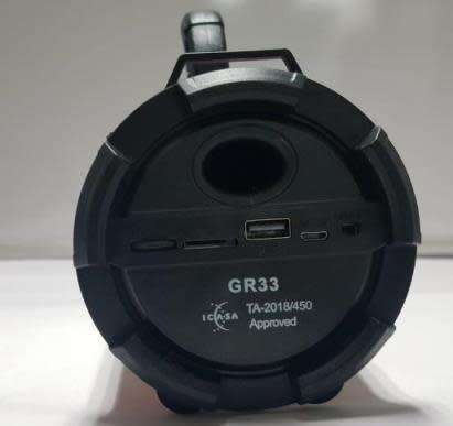 Portable BoomBox Wireless Bluetooth Speaker with FM Radio and Built In Rechargeable Battery