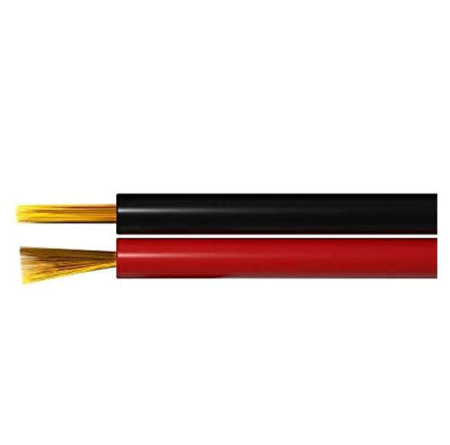 Speaker cable twin flex (100M) Black 1mm(2)