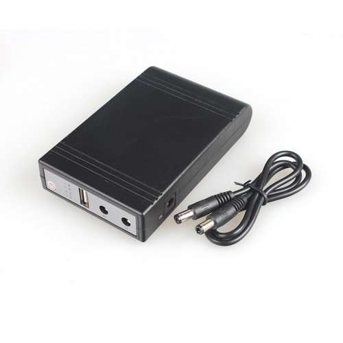 Mini DC UPS(10400mAh) LOAD SHEDDING Backup Battery Power Bank Supply - 12V Router, CCTV, Wifi Backup