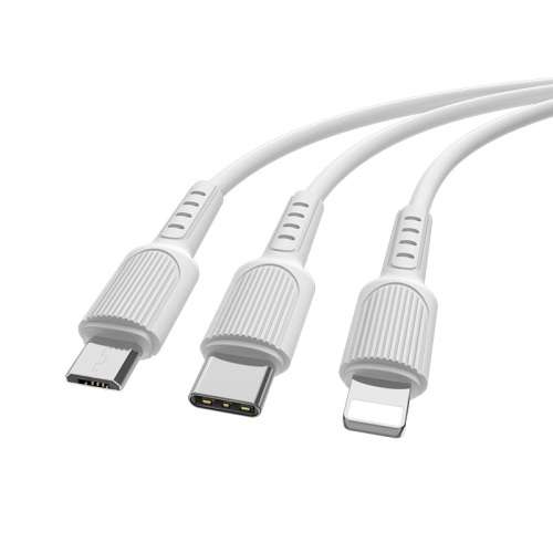 3-in-1 USB Charging Cable 1.2M **Type-C /Micro USB /Lightning**