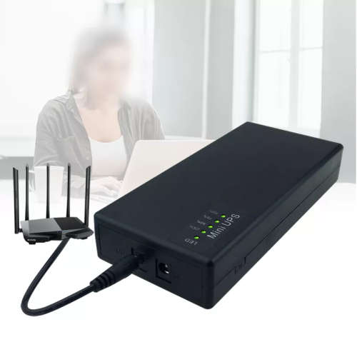 Mini Router UPS 6+ HRS (12000mAh)**LOAD SHEDDING** Backup Battery Power Bank with LEDs(44.4Wh) - 12V
