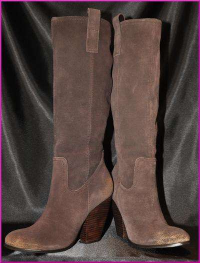 Carlos Santana Hotrod Suede Knee-High Boots