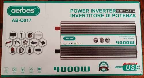 4000W POWER INVERTER DC-12V TO AC-220V